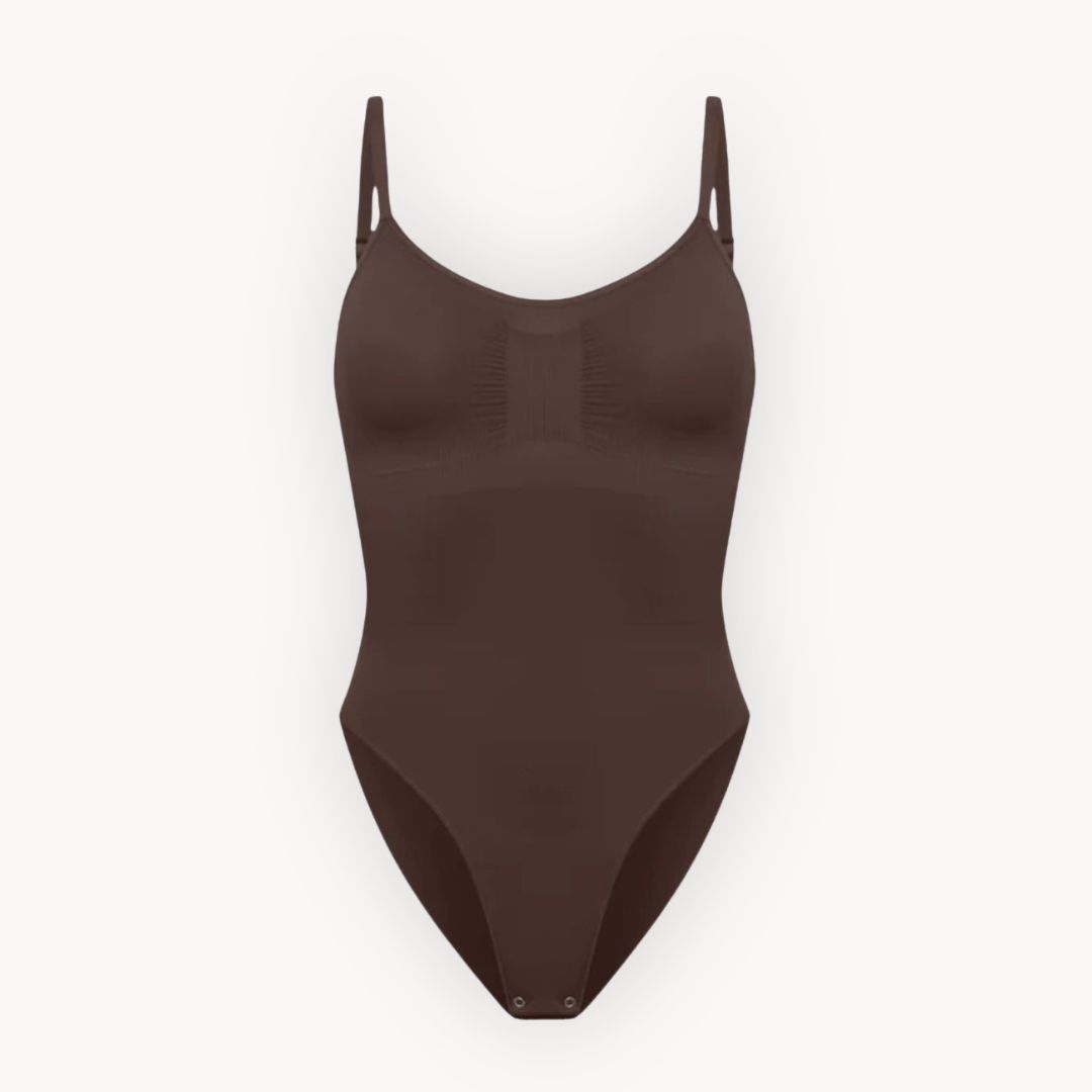 Snatched Bodysuit #Color_Dark Brown