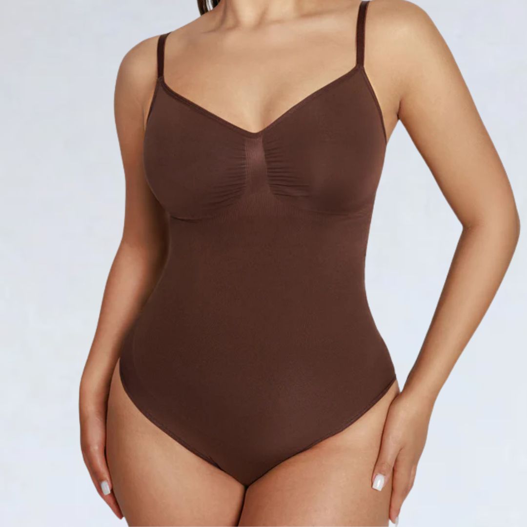 Snatched Bodysuit #Color_Dark Brown