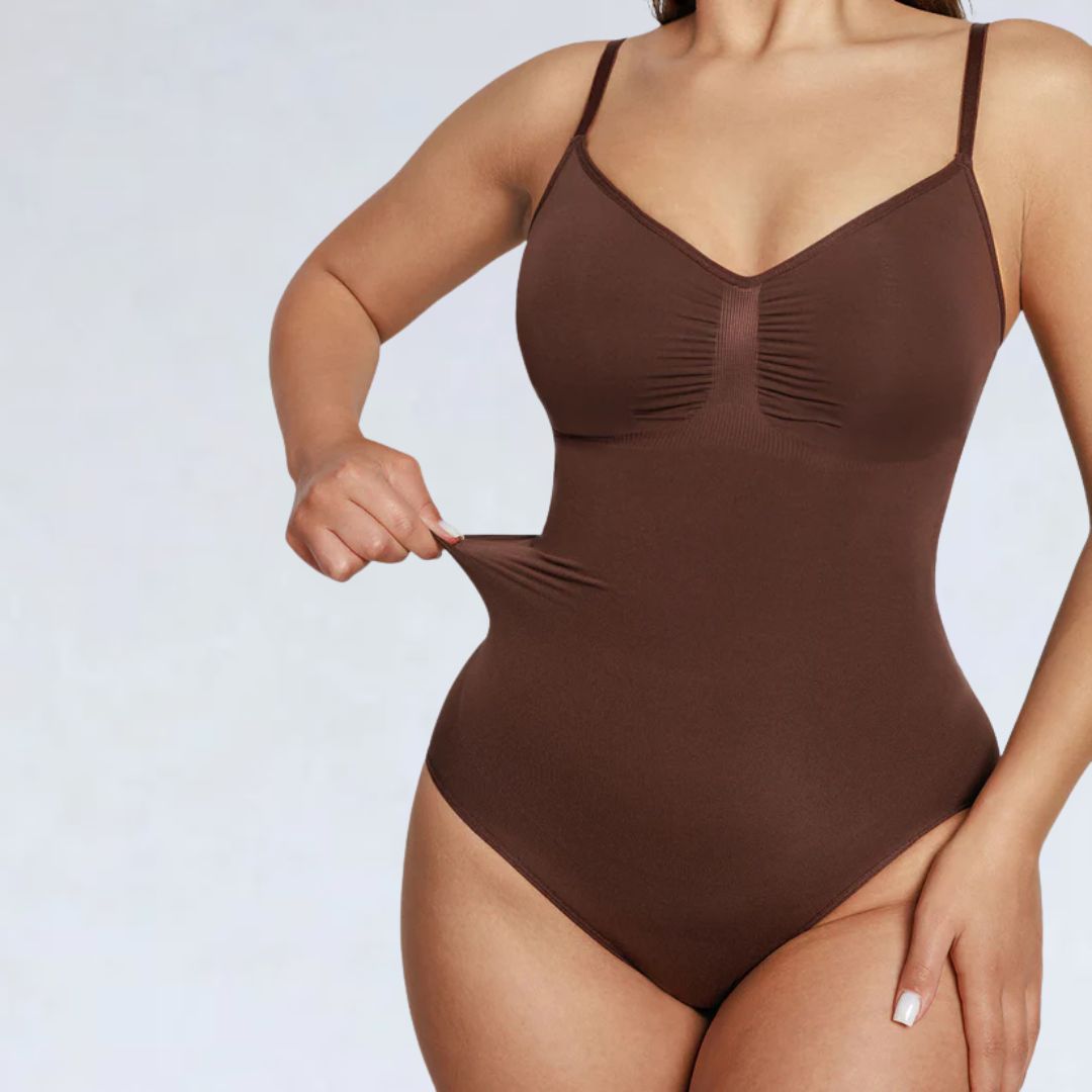 Snatched Bodysuit #Color_Dark Brown