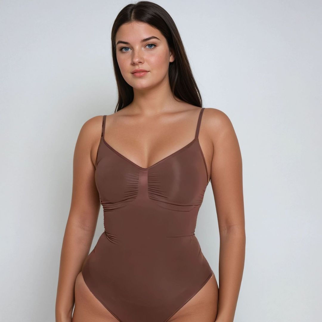Snatched Bodysuit #Color_Dark Brown