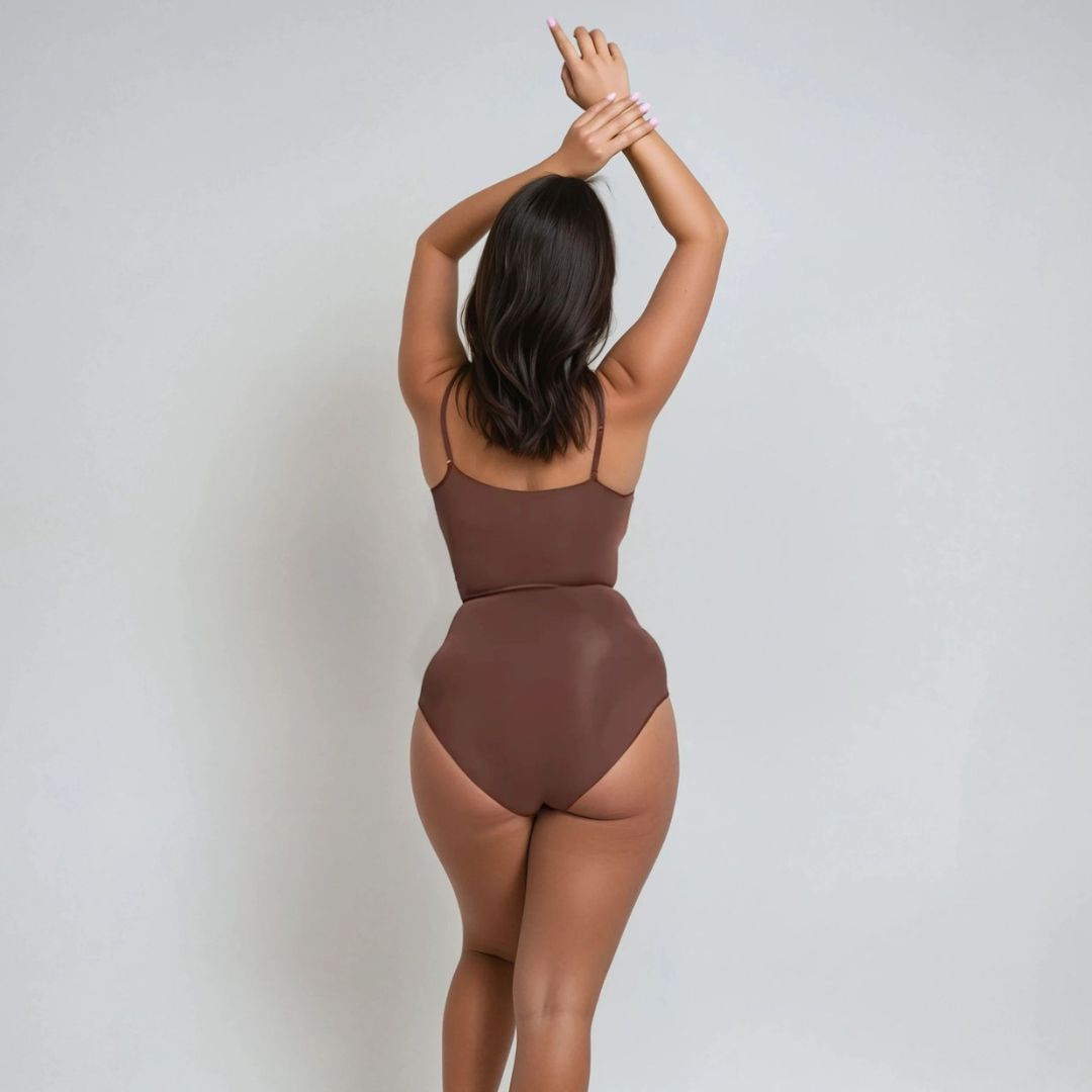 Snatched Bodysuit #Color_Dark Brown