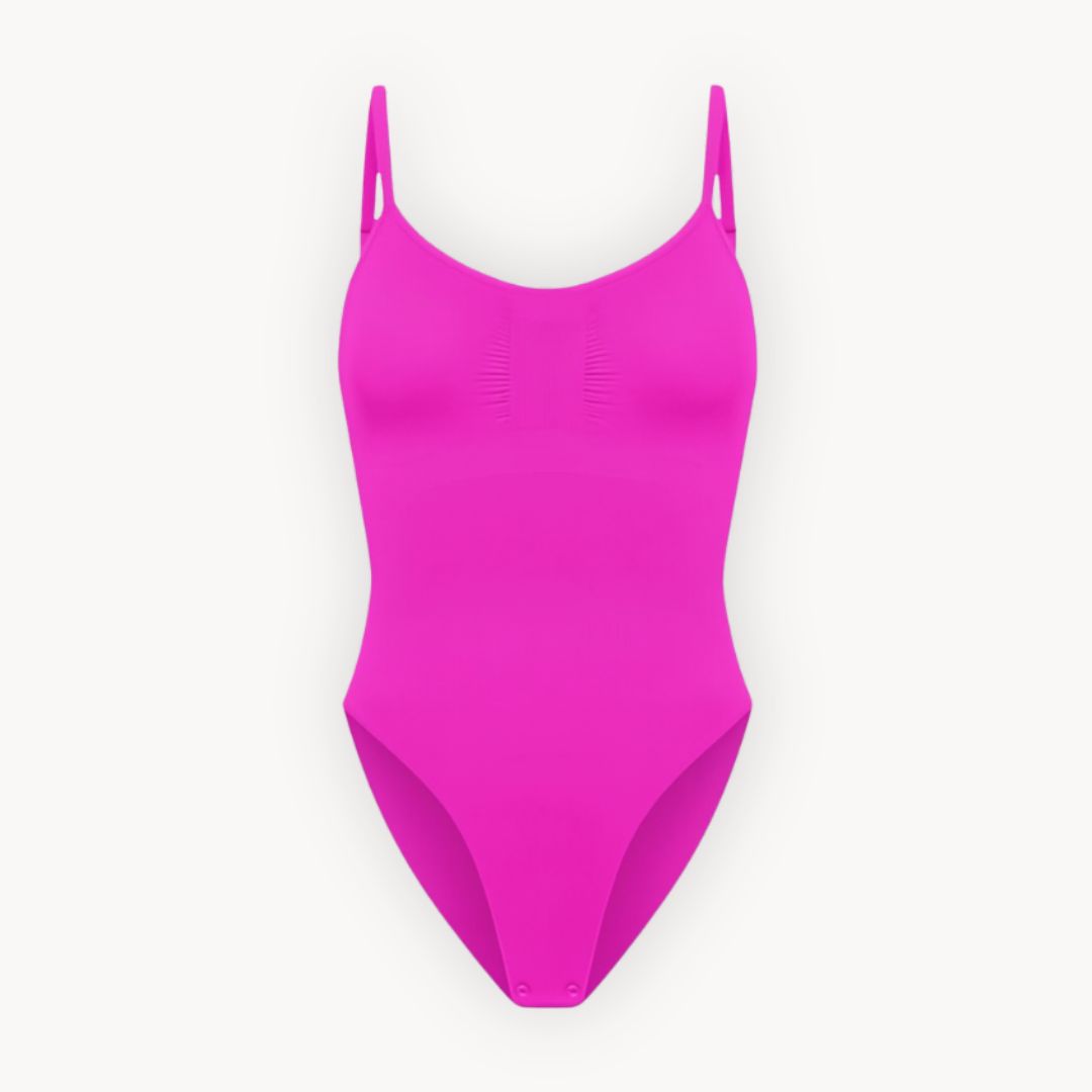 Snatched Bodysuit #Color_Pink