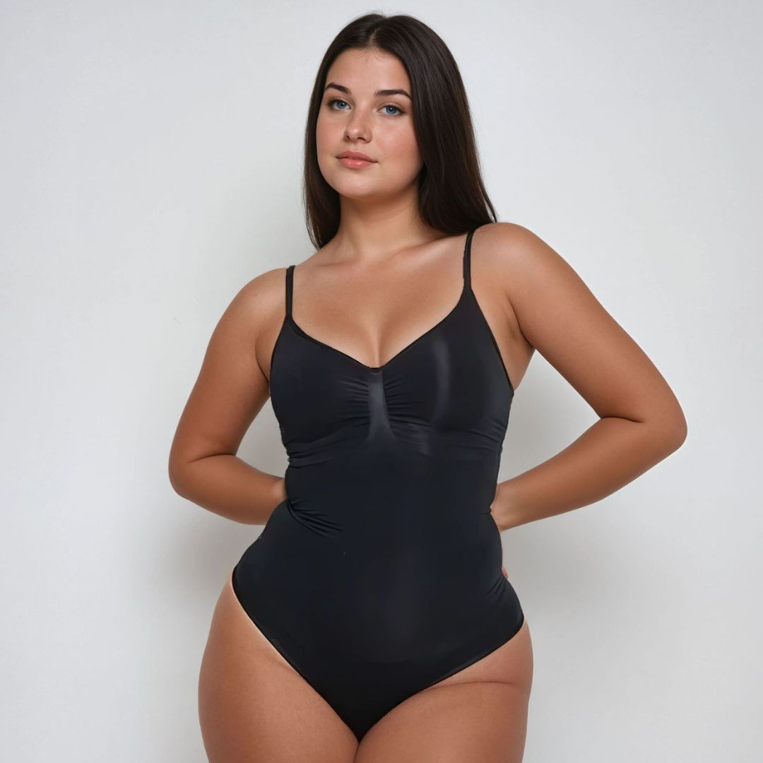 Snatched String Bodysuit #Color_Black